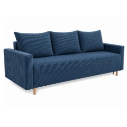 Sofa LIVIA - funkcja spania w niebieskich kolorach