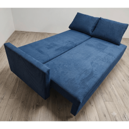 Sofa LIVIA - funkcja spania w niebieskich kolorach