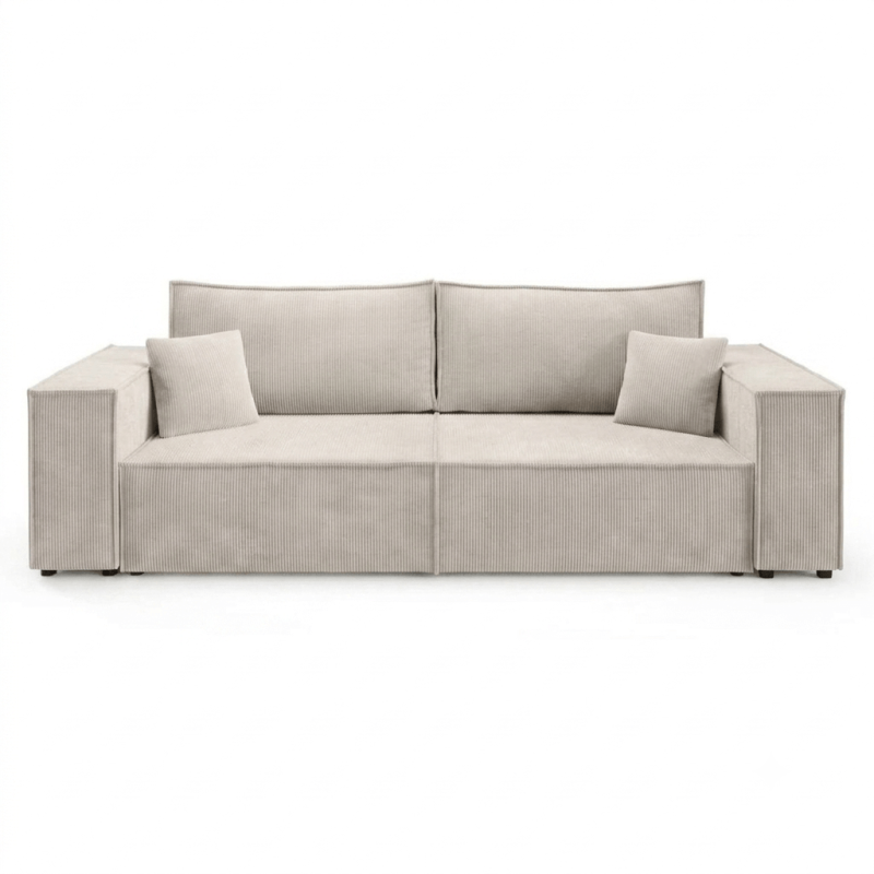 Sofa rozkładana VENA - jasny sztruks