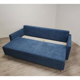 Sofa LIVIA - funkcja spania w niebieskich kolorach