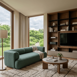 Sofa rozkładana SKOJA - morska zieleń
