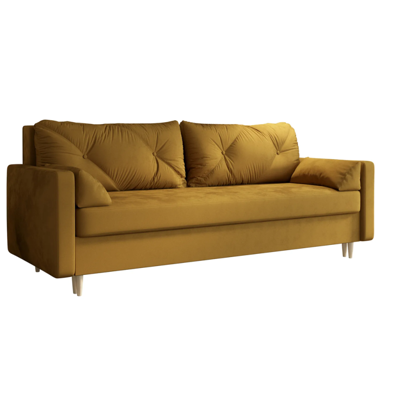 Sofa LAJNA - rozkładana z poduchami