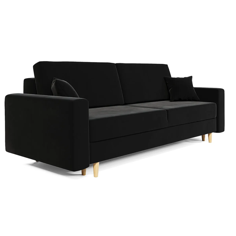 Sofa rozkładana TALA - głęboka czerń
